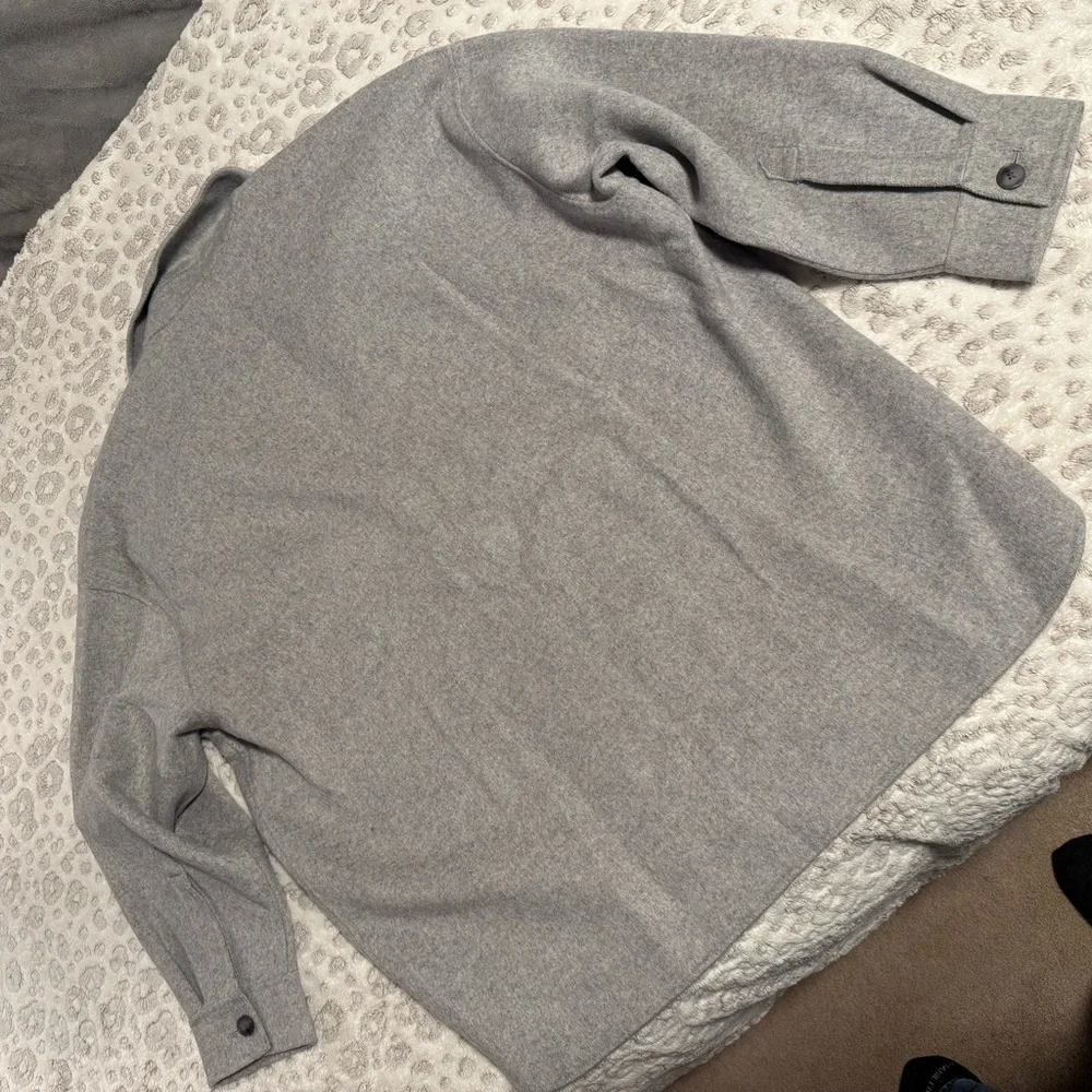 BANANA REPUBLIC Light Gray Button Up Coat/ Blazer Jacket, NWT - Picture 4 of 4